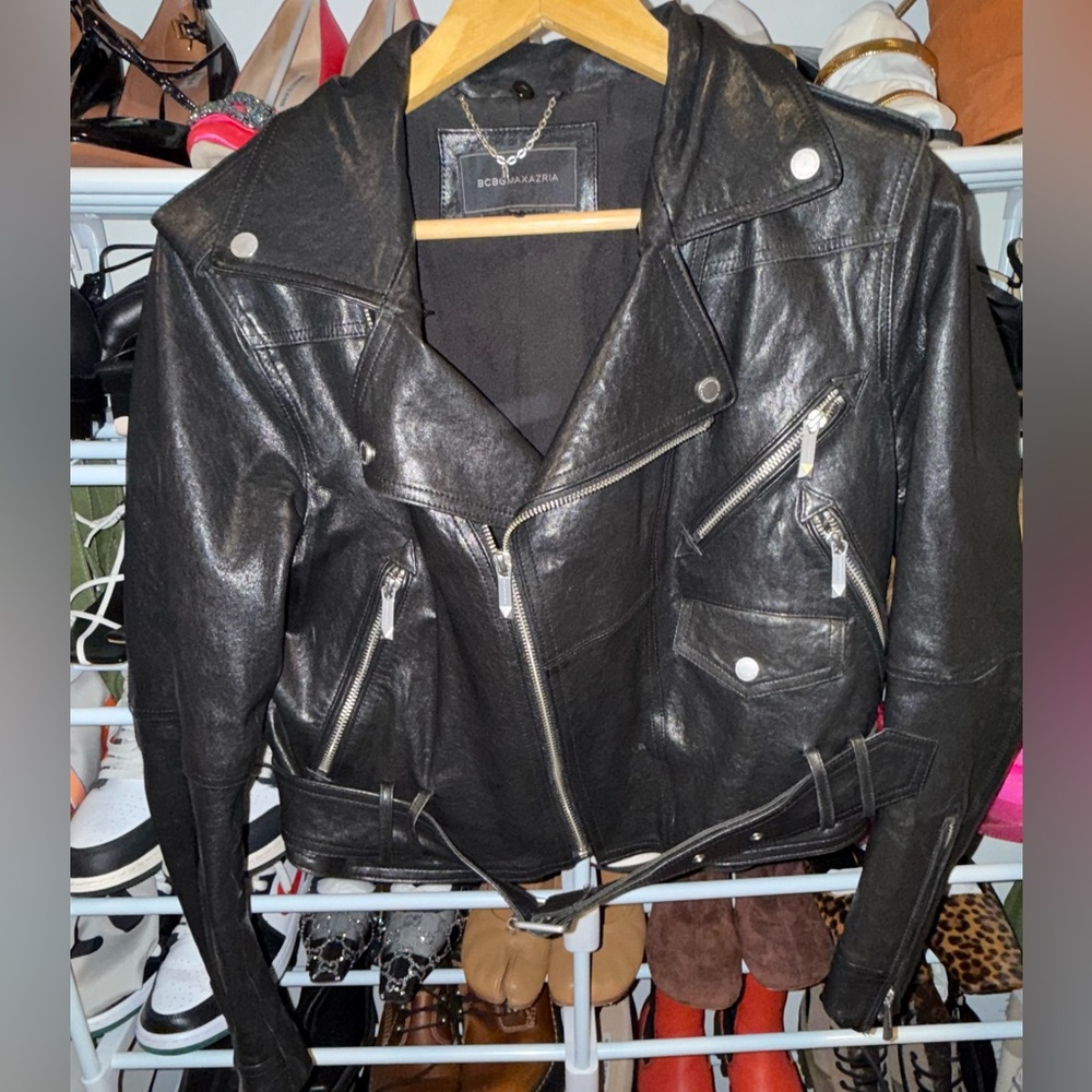 BCBGMaxAzria Black Leather Jacket